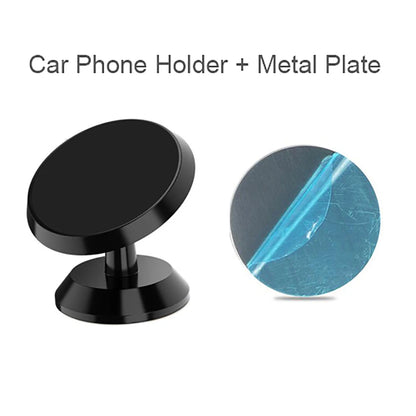 Magnetic Car Phone Holder Magnet Mount Mobile Cell Stand GPS Support for iPhone 14 15 16 17 Pro Xiaomi Huawei Samsung Oneplus