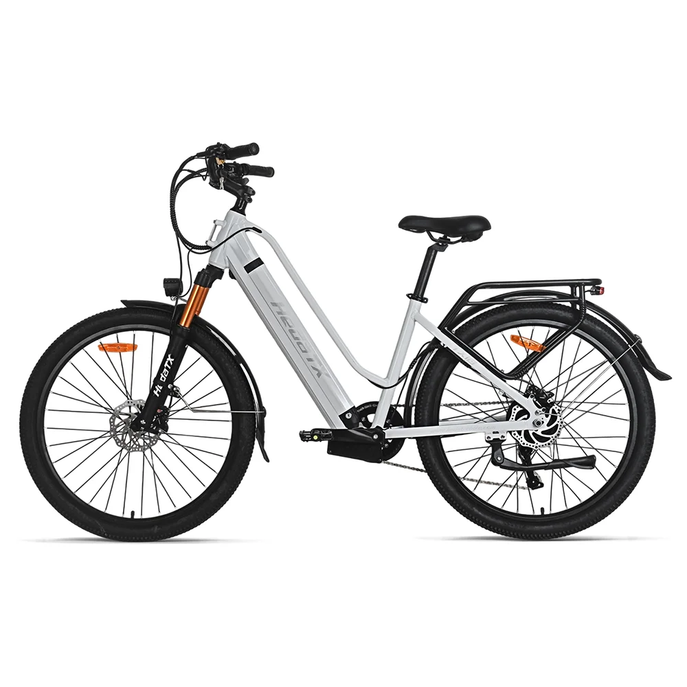 HEDATX 27.5 Inch 2.1 Tire Electric BIkes 48V15.6Ah lithium battery City E Bike Mechanical disc brake Cargo electric bicycle