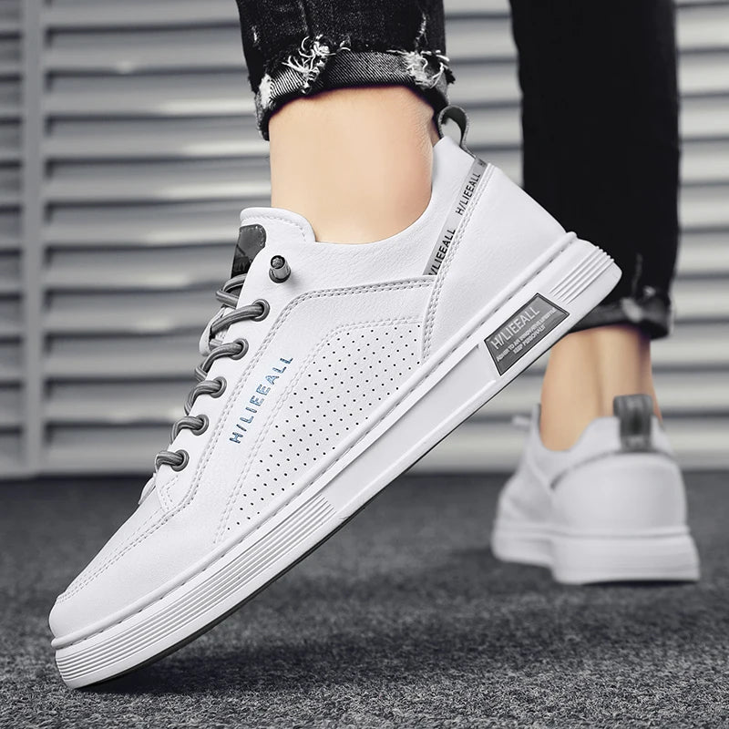 Men's summer breathable leading casual shoes sports flat non-slip waterproof canvas canvas shoes low top lace solid color.