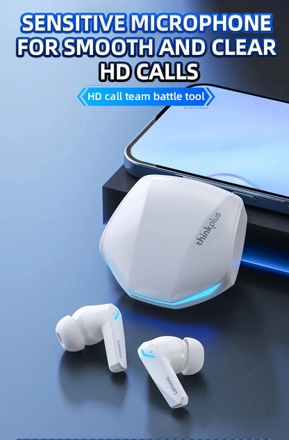 Lenovo GM2 PRO Bluetooth Headset for Game  5.3 Spoit Headset Dual Mode HD Call Noise Reduction Earbuds with Mic Music Earphories