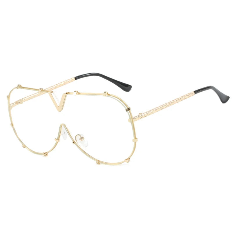 2026 Metal Oversized Pilot Outdoor Sunglasses Fashion Women Men Sunglasses Female Driving Cycling Travel Windproof Goggles UV400