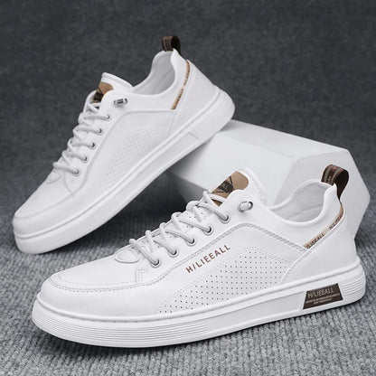 Men's summer breathable leading casual shoes sports flat non-slip waterproof canvas canvas shoes low top lace solid color.