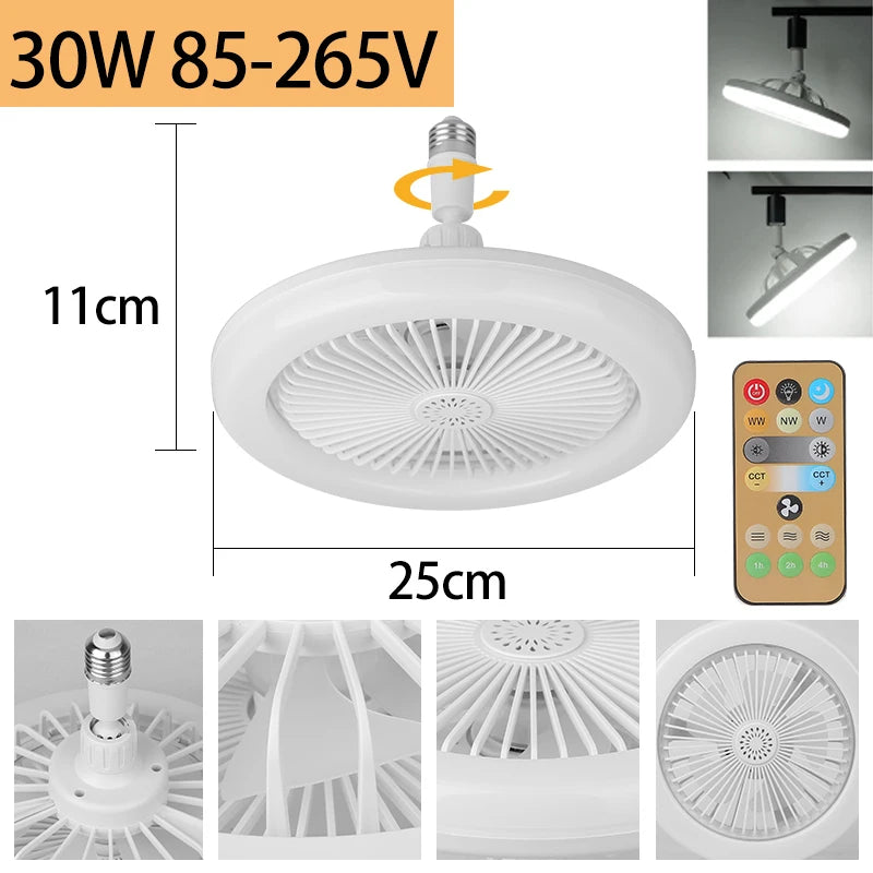 72W Ceiling Fan Ceiling Light 85-265V Ceiling Fans with Light and Remote 3 Colors Dimmable Ceiling Lamps for Living Room Bedroom