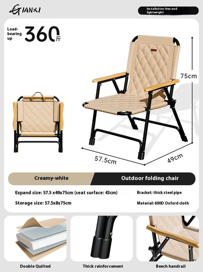 Gianxi Outdoor Foldable Chair Portable Kemet Chair Picnic Table And Chair Beach Chair Ultra Light Camping Chair Chair Beach