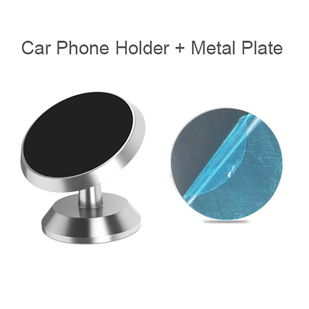 Magnetic Car Phone Holder Magnet Mount Mobile Cell Stand GPS Support for iPhone 14 15 16 17 Pro Xiaomi Huawei Samsung Oneplus
