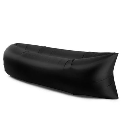 Portable Folding Single Air Sofa Outdoor Fast Inflatable Sofa Bed No Air Pump Required Beach Sleeping Bag Camping Picnic Partner