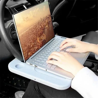 Car Universal Laptop Stand Food and Beverage Stand Desk Steering Wheel Tray Table Stand Auto Interior Accessories Storage