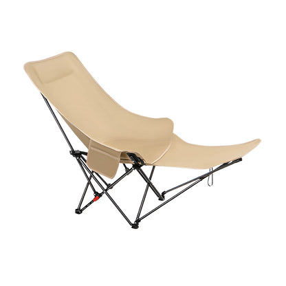 Outdoor Adjustable Folding Chair Portable Camping Chair Lying Or Sitting Balcony Chair With Footrest
