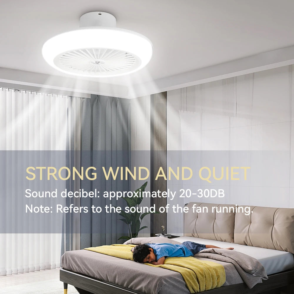 72W Ceiling Fan Ceiling Light 85-265V Ceiling Fans with Light and Remote 3 Colors Dimmable Ceiling Lamps for Living Room Bedroom