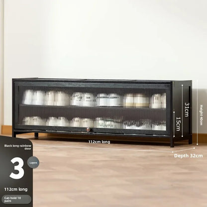 Shoe rack Multi-layer storage shelf Household simple door entry balcony Indoor large-capacity dust-proof shoe cabinet