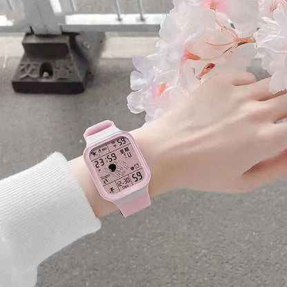 Fashion Digital Watch for Men Women Kids Spaceman Sweaterproof Sport Watches Multifunction Clock Student Electronic Wristwatch