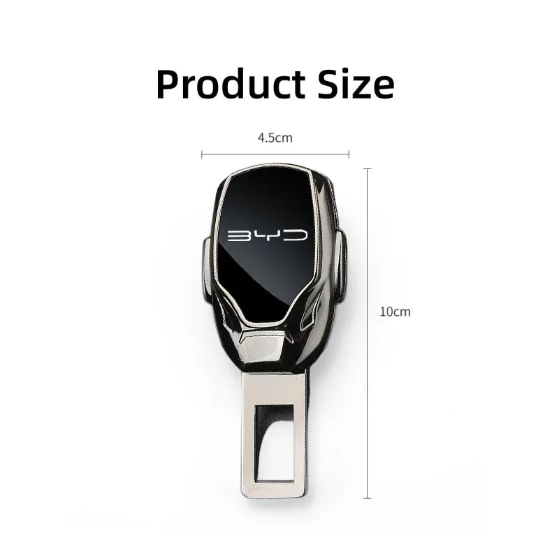 Car Seat Belt Extension Plug Metal Seat Belt Clip Adjustable Extender for BYD Atto Tang F3 E6 Yuan Song Qin Pro Auto Accessories