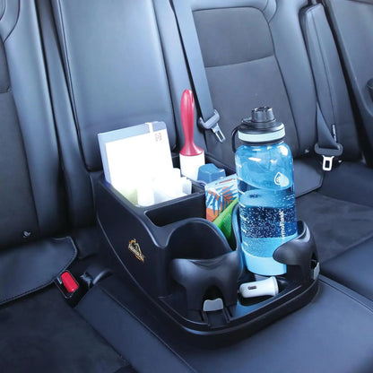 Car Console Armrest Storage Box Rack Car Crevice Seat Tray Organizer With 2 Adjustable Cup Holders For Trucks Stowing Tidying