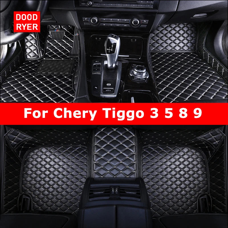 DOODRYER Custom Car Floor Mats For Chery Tiggo 3 5 8 9 Auto Carpets Foot Coche Accessorie