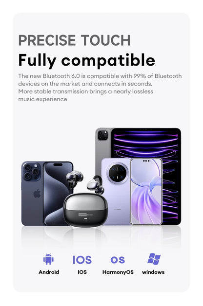 Choice Lenovo LE302 OWS Ear Clip Earphones Wireless Bluetooth 6.0 Headset HD Call Earbuds Low Latency Gaming Headphones New