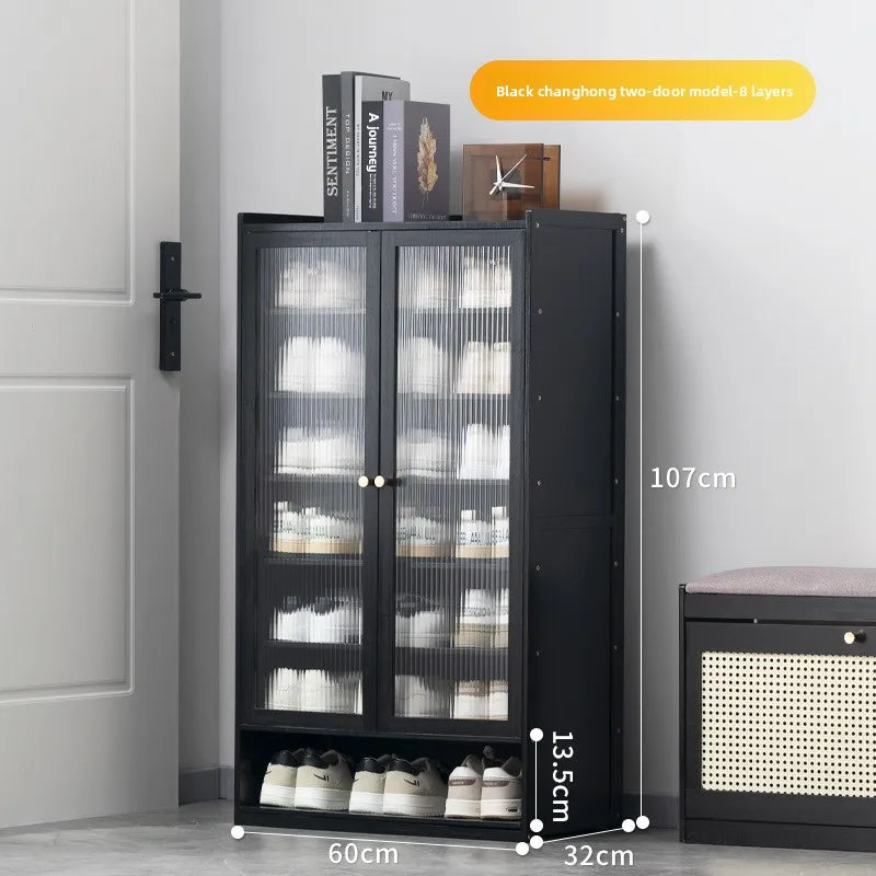 Shoe rack Multi-layer storage shelf Household simple door entry balcony Indoor large-capacity dust-proof shoe cabinet