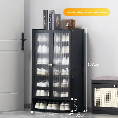 Shoe rack Multi-layer storage shelf Household simple door entry balcony Indoor large-capacity dust-proof shoe cabinet