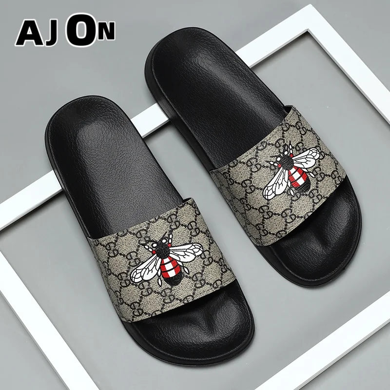 Summer Men's Shoes Sports Casual Slippers New Spring Indoor and Outdoor EVA Shoes Men's Bees Beach Outdoor Garden Sandals