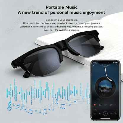 New 2026 Camera AI Smart Glasses Touch Control Photo Recording Translator Voice Assistant Music Wireless Bluetooth Sunglasses
