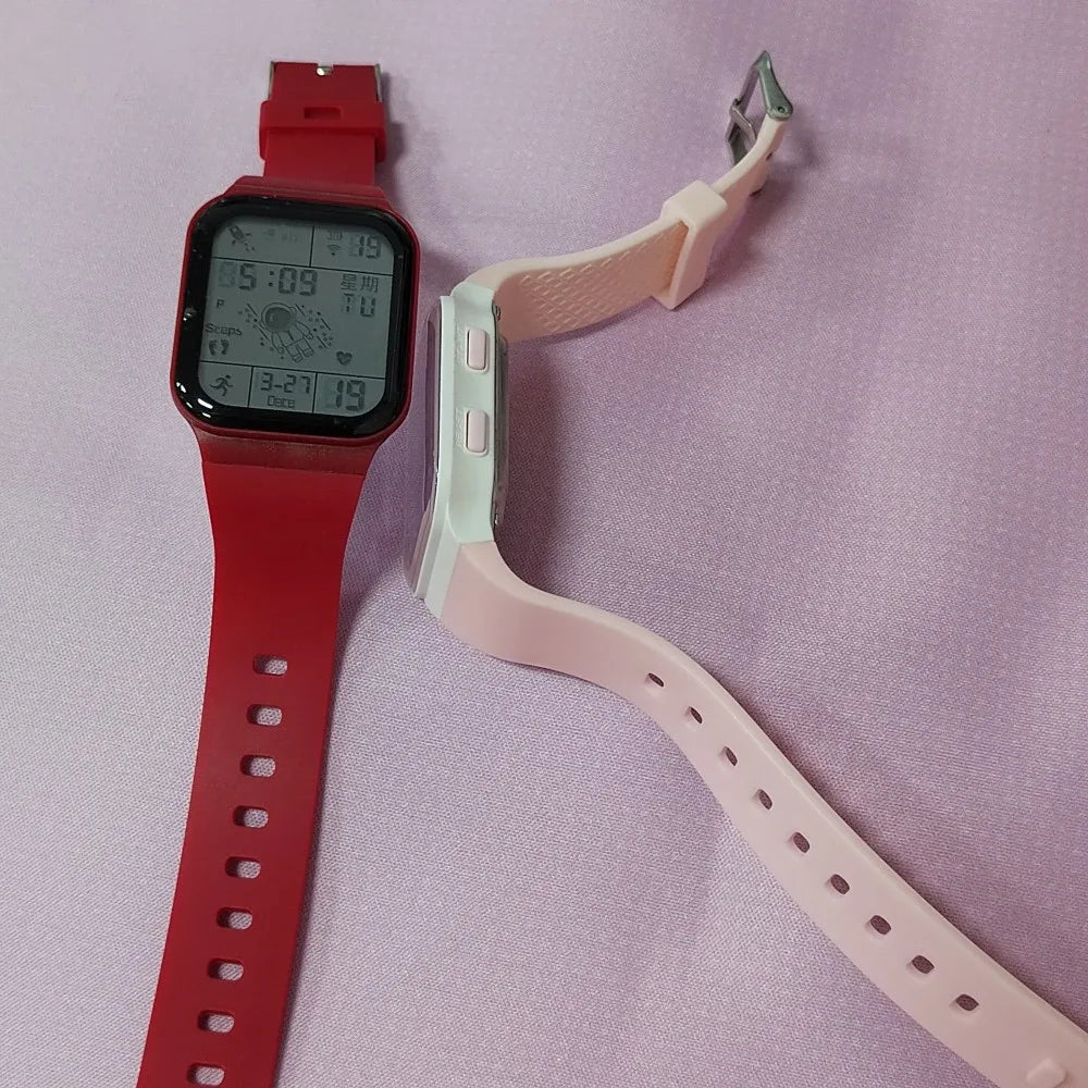 Fashion Digital Watch for Men Women Kids Spaceman Sweaterproof Sport Watches Multifunction Clock Student Electronic Wristwatch