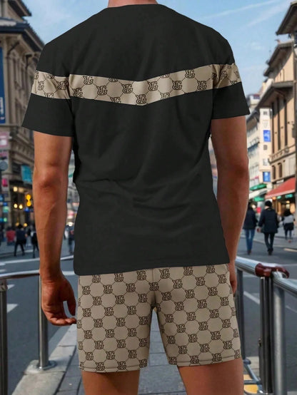 2026 Summer Men's Suit with 3D Printed Pattern Breathable Lightweight Comfortable Fashionable and Outdoor Style Men's Clothing