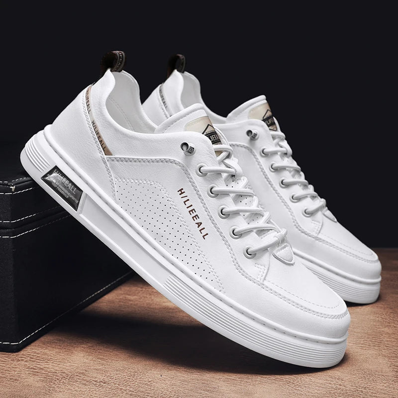 Men's summer breathable leading casual shoes sports flat non-slip waterproof canvas canvas shoes low top lace solid color.