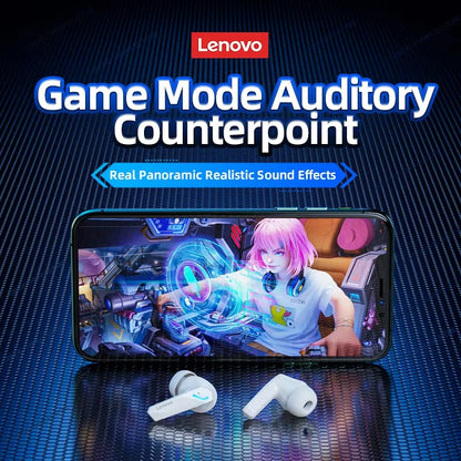 Lenovo GM2 PRO Bluetooth Headset for Game  5.3 Spoit Headset Dual Mode HD Call Noise Reduction Earbuds with Mic Music Earphories