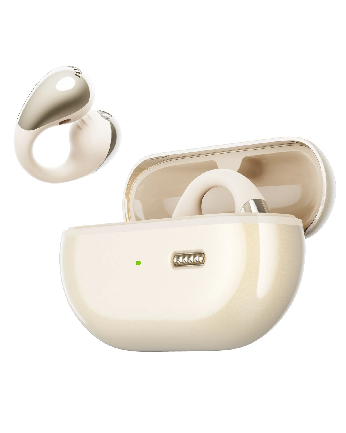 SoundPEATS PearlClip Pro Wireless Earphones Bluetooth 5.4 Opean-Ear Earbuds With AI ENC Clear Call, Multipoint Connection, IPX5