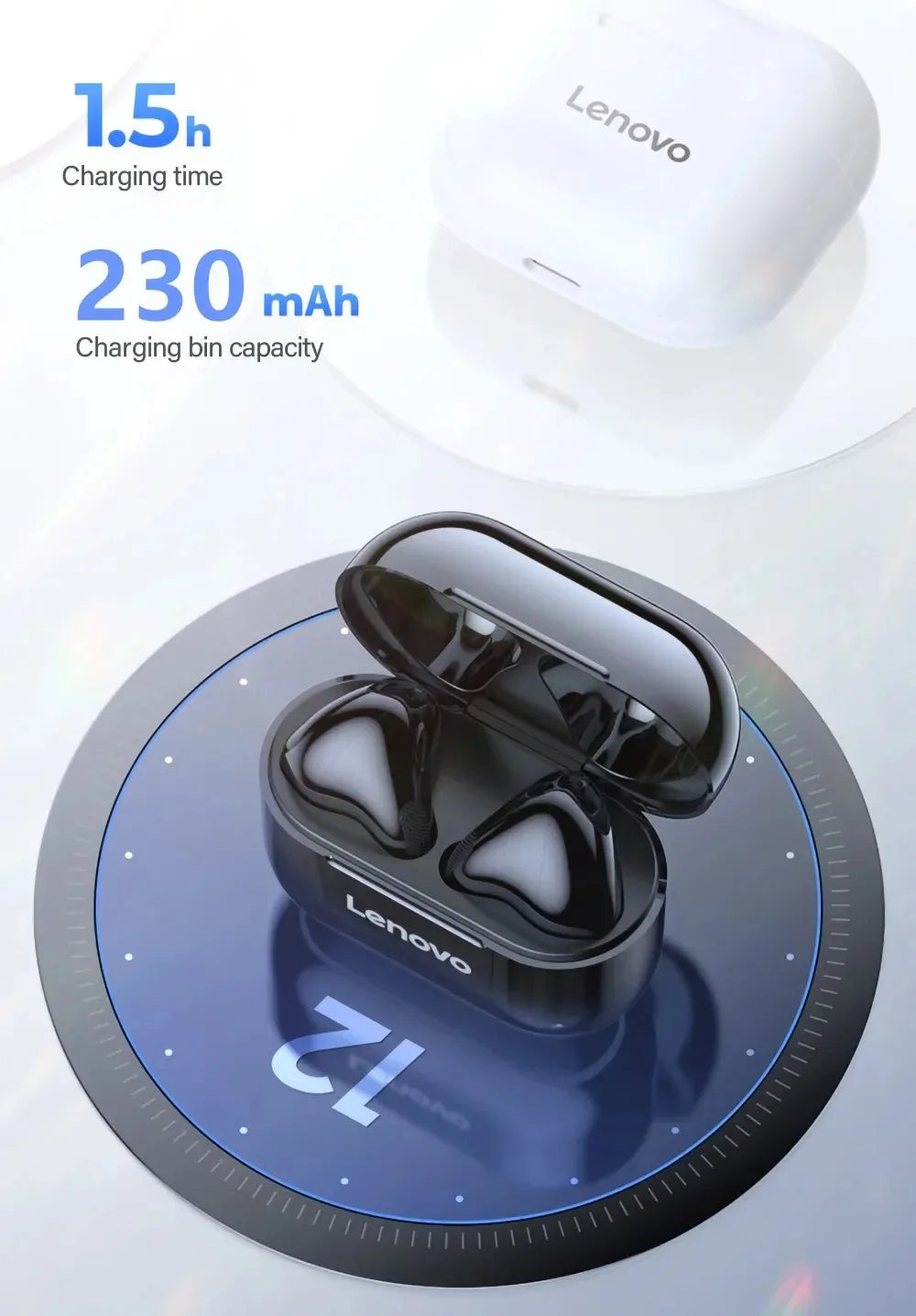 New LP40 NEW Bluetooth V5.0 Earphones Anti-sweat Lightweight Headphones Compatible With Smart Phone Laptop Computer Earbuds