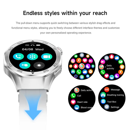 2026New Luxury Mens GPS Motion Smart Watch Military Wristwatch Waterproof Compass Altimeter Man Electron Sports Business Watches
