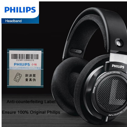 Philips Original SHP9500 Wired Headphones HiFi Stereo HD Mic Call Earphones Sports Running Headset iPhone Android Universal