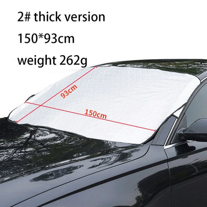 Magnetic Car Snow Cover Car Front Windscreen Cover Exterior Sunshade Snow Protection Snow Shield Half-Cover Windshield Cover