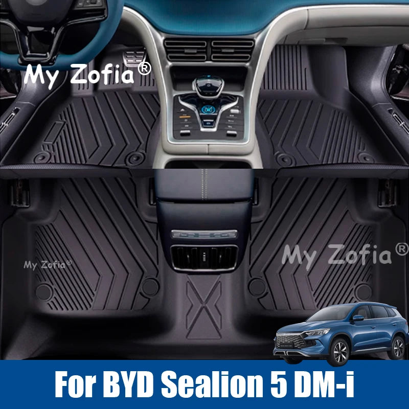 For BYD Sealion 5 DM-i 2025 2026 Car Specialized Floor Mats Car Mat TPE Waterproof Foot Mat Full Covers Interior Accessories