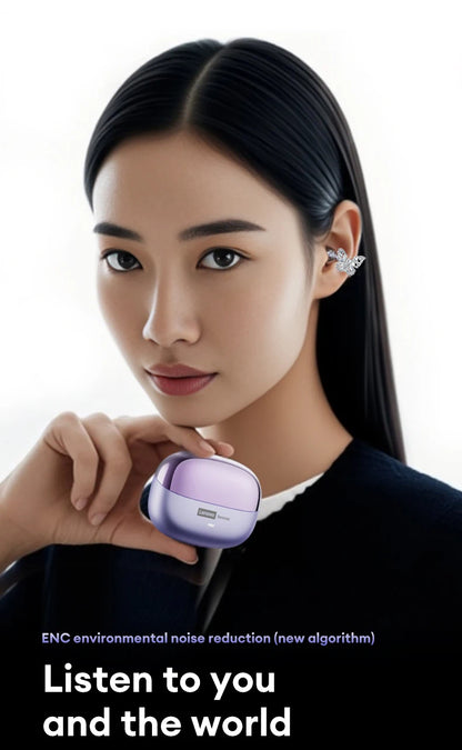 Choice Lenovo LE302 OWS Ear Clip Earphones Wireless Bluetooth 6.0 Headset HD Call Earbuds Low Latency Gaming Headphones New